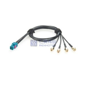 Quad Mini FAKRA Jack to 4 x SMA Plug Cable - RHT-605-20804