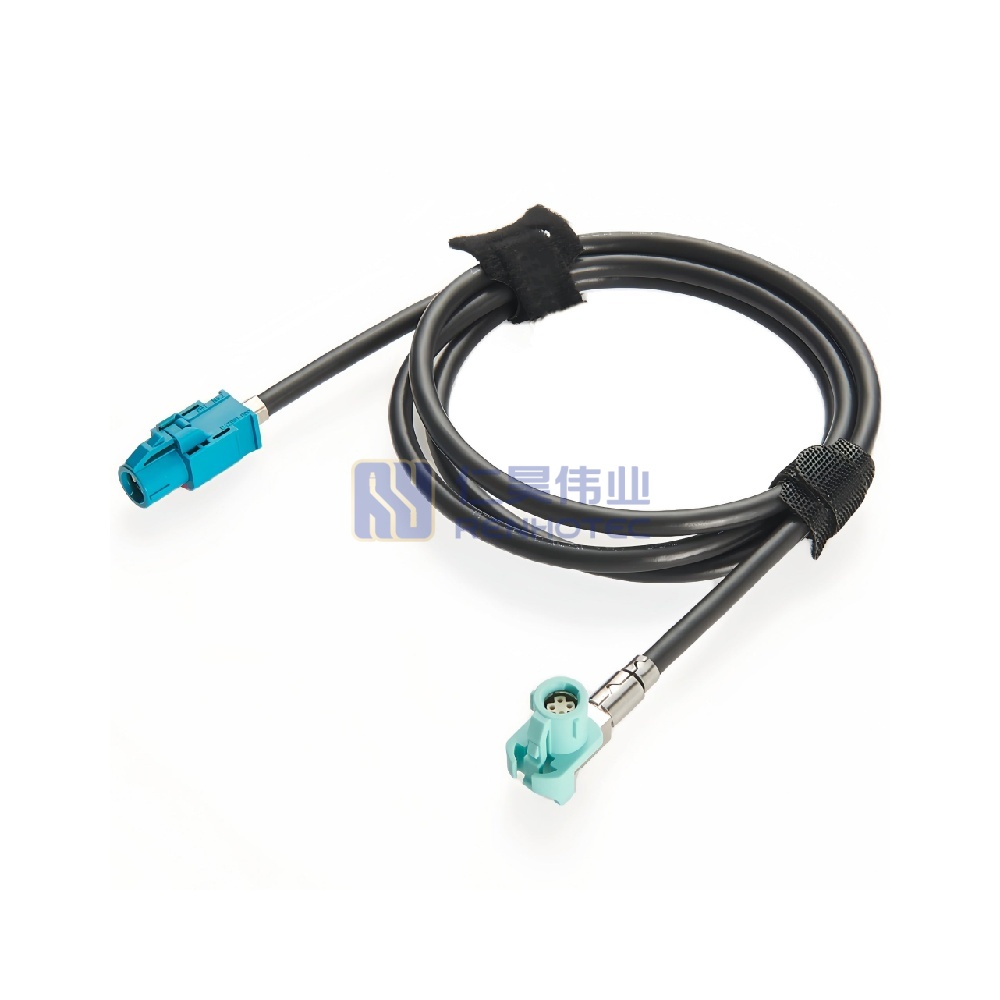 Right Angled O Coded HSD 4P Female to Z Coded Female LVDS Cable - RHT-605-20805