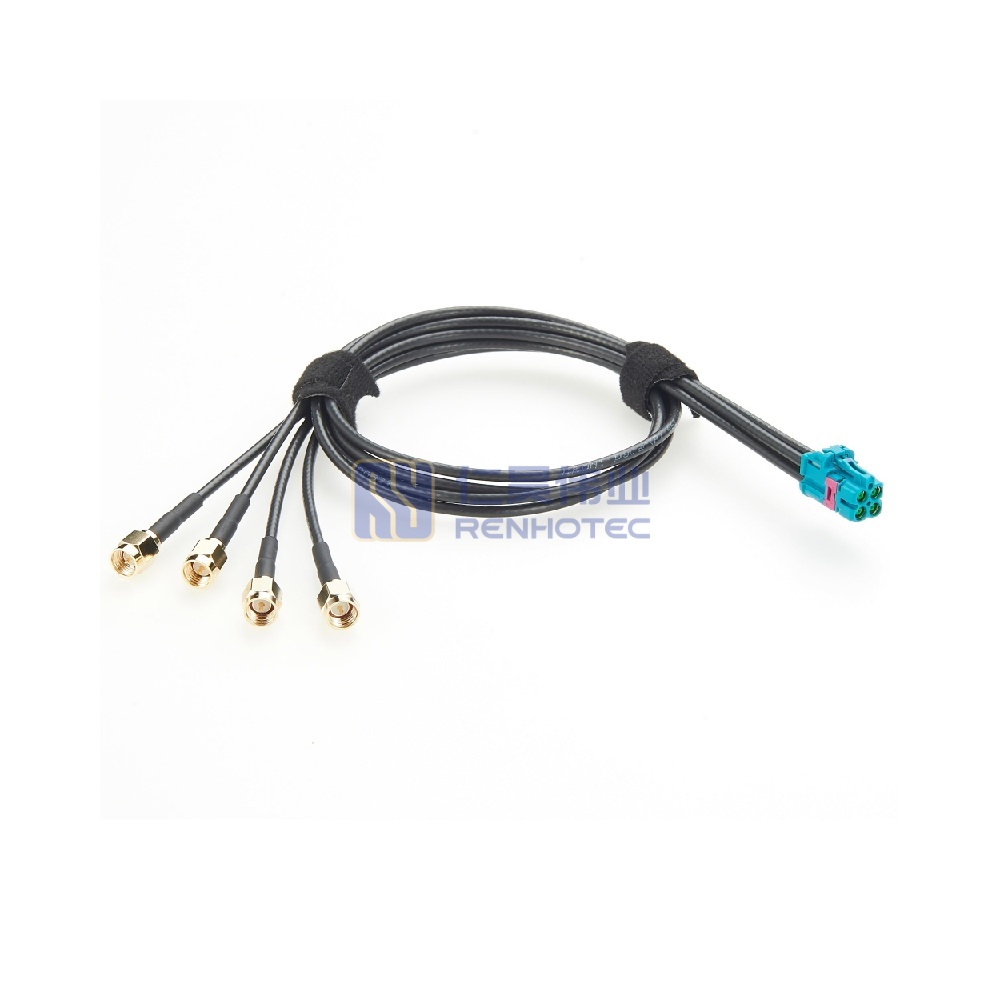 4 in 1 MATE-AX Jack to 4 x SMA Plug Cable - RHT-605-20814 - Image 3