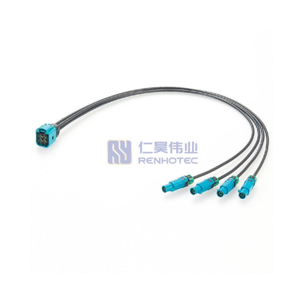 IP67 Waterproof MATE-AX Female to 4 Male FAKRA with Cable DACRA 302-4 - RHT-605-20815 - Image 2