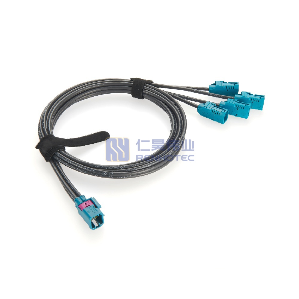 4 in 1 MATE-AX Male to 4 x Female FAKRA Cable - RHT-605-20816 - Image 2