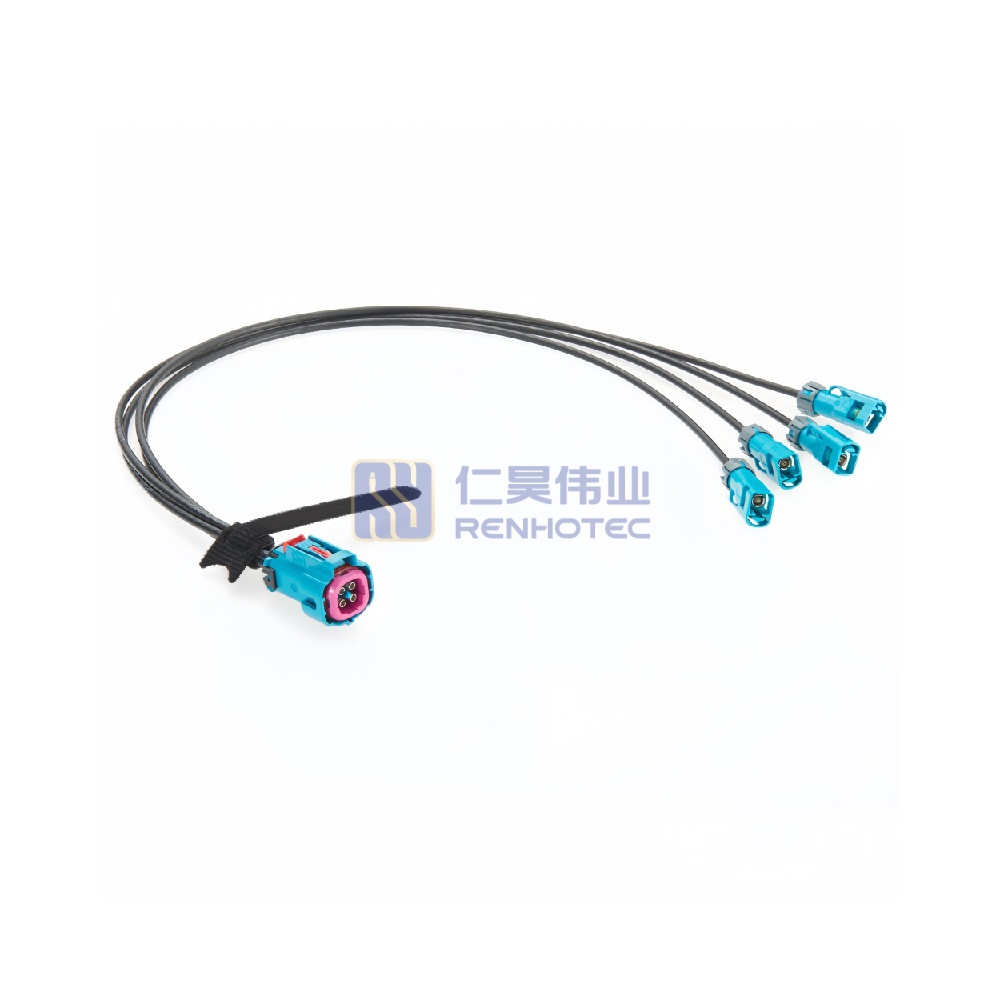 4 in 1 Waterproof Mini FAKRA Female to Fakra Female Cable - RHT-605-20817 - Image 2