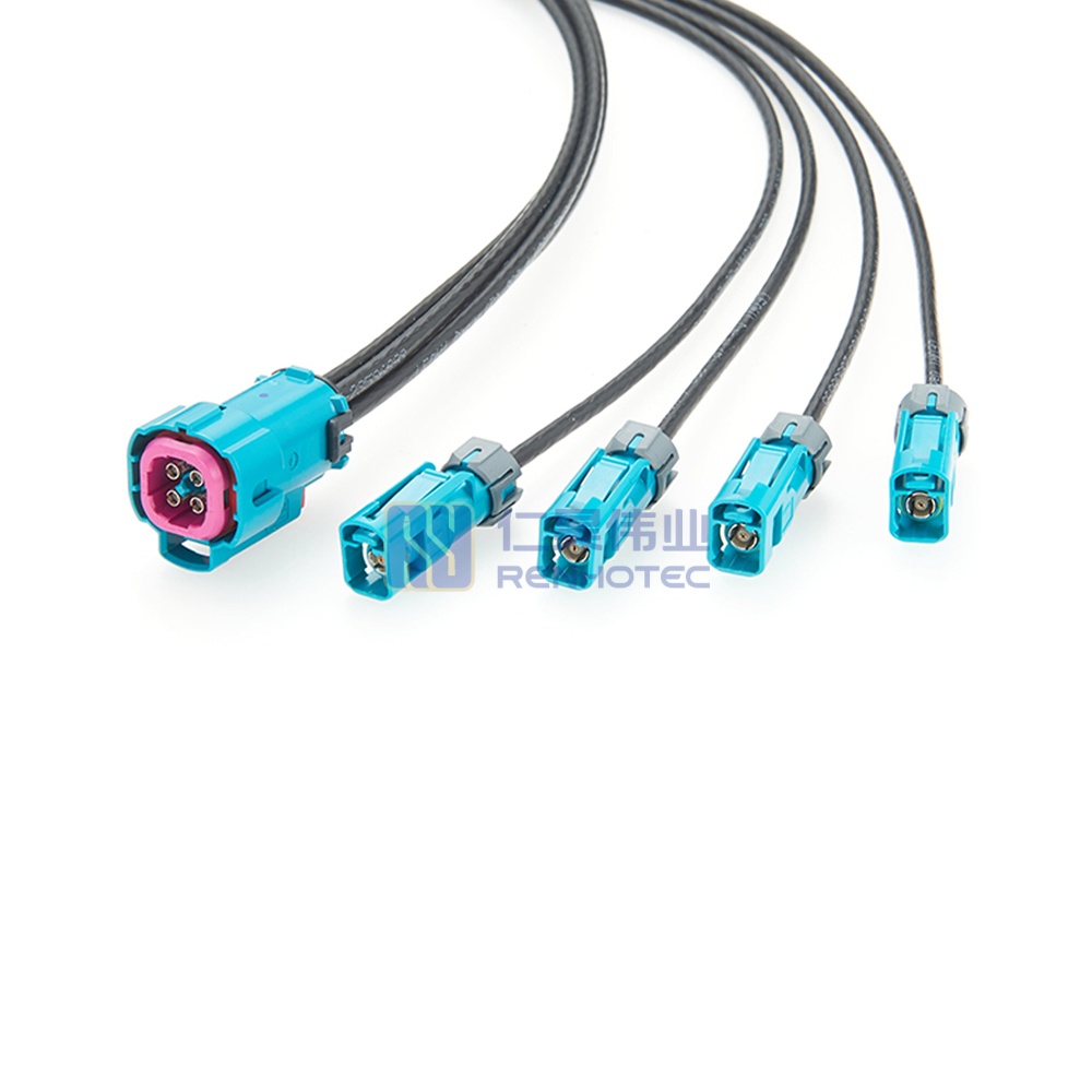 4 in 1 Waterproof Mini FAKRA Female to Fakra Female Cable - RHT-605-20817 - Image 4