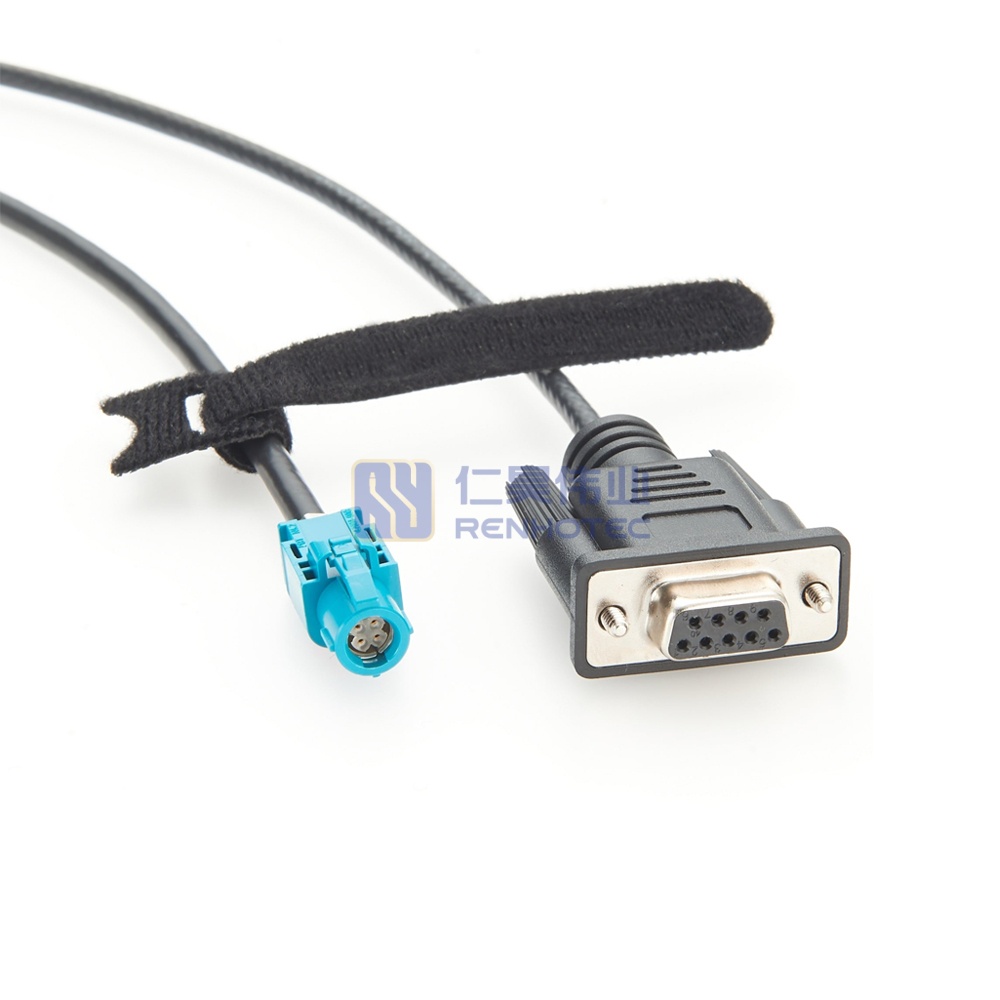 HSD 4P Male to DB9 Female Automotive Ethernet BroadR-Reach Cable - RHT-605-20824 - Image 2