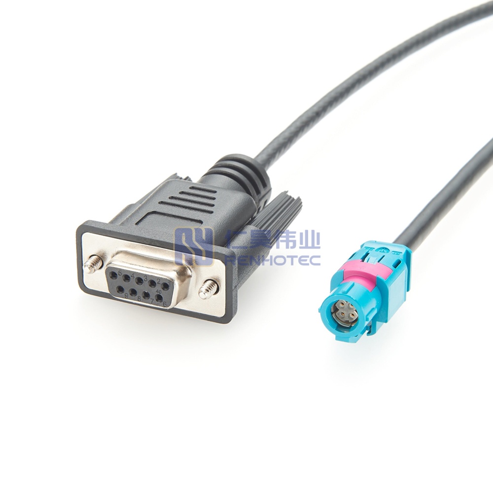 HSD 4P Male to DB9 Female Automotive Ethernet BroadR-Reach Cable - RHT-605-20824 - Image 4