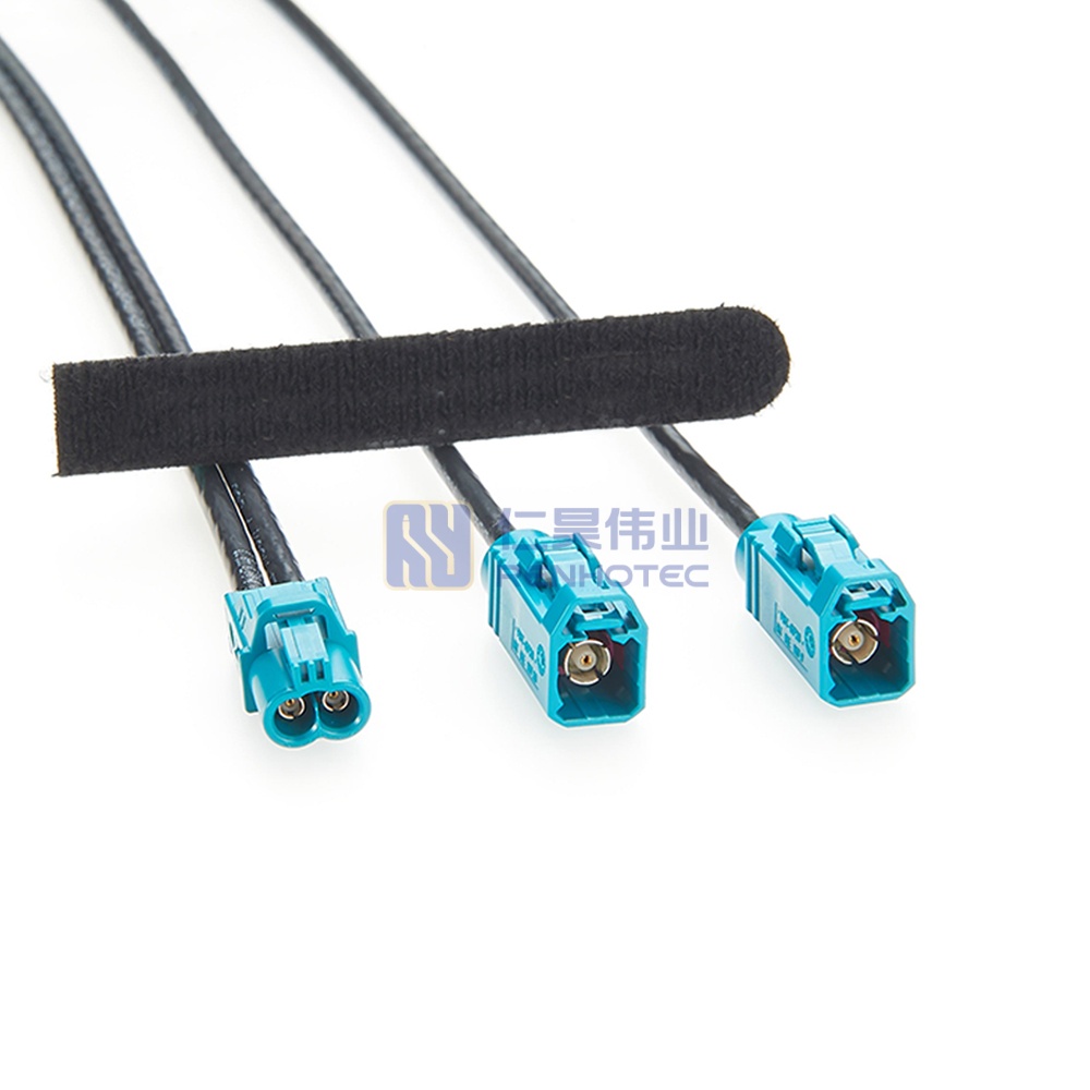 Mini FAKRA Dual Female to 2 FAKRA Female RF Cable - RHT-605-20828 - Image 2