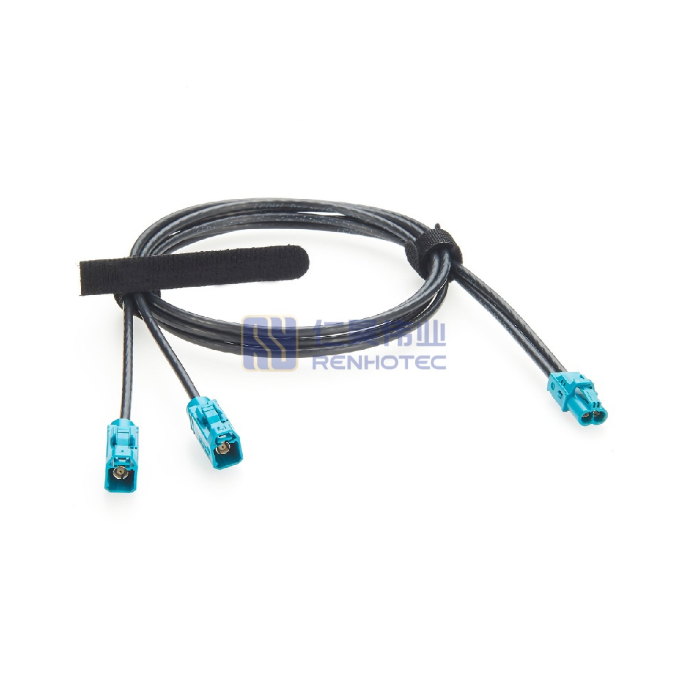Mini FAKRA Dual Female to 2 FAKRA Female RF Cable - RHT-605-20828 - Image 3