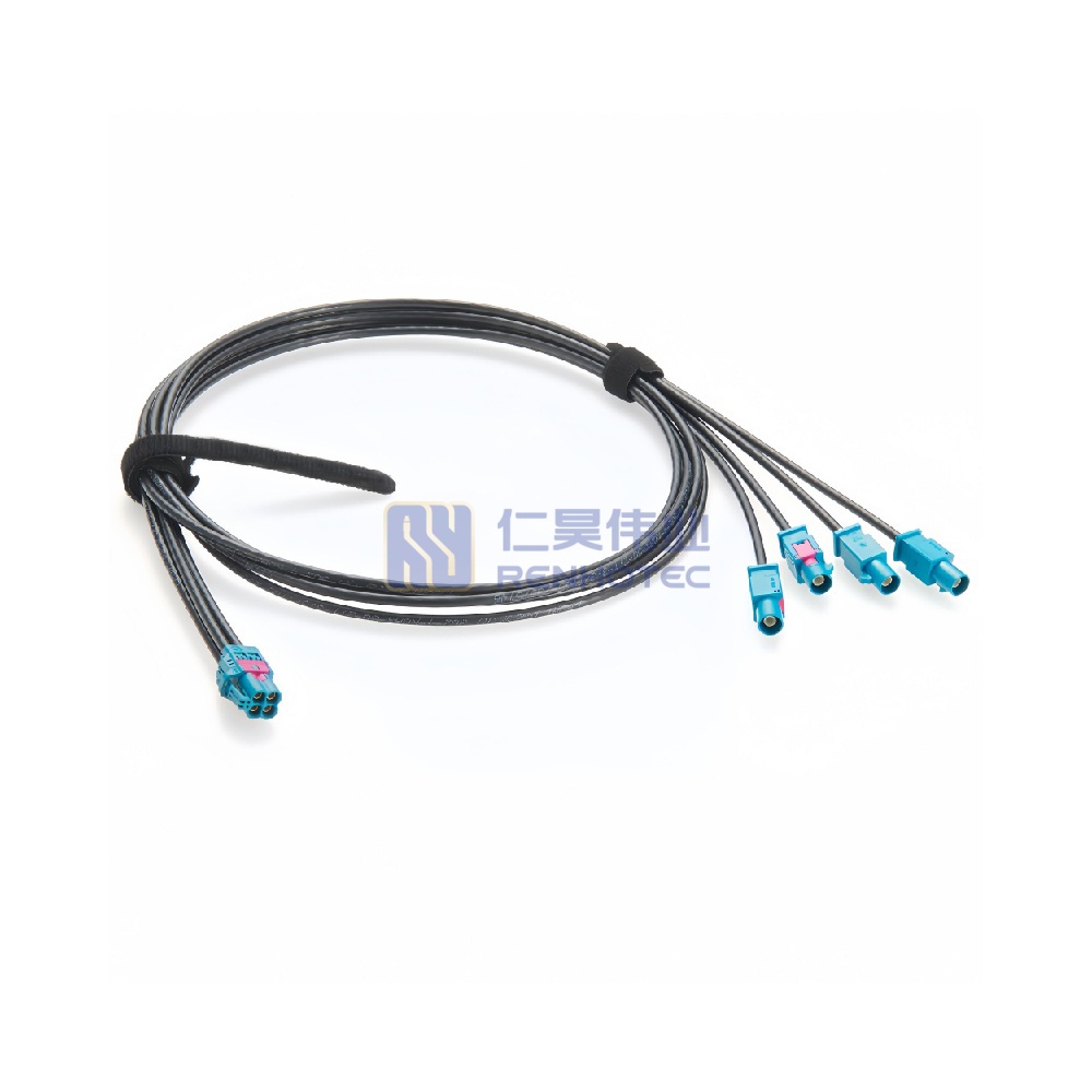 Mini FAKRA Z Jack Quad to 4 x FAKRA Z Plug Cable - RHT-605-20829 - Image 2
