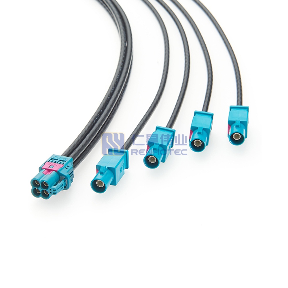 Mini FAKRA Z Jack Quad to 4 x FAKRA Z Plug Cable - RHT-605-20829 - Image 3