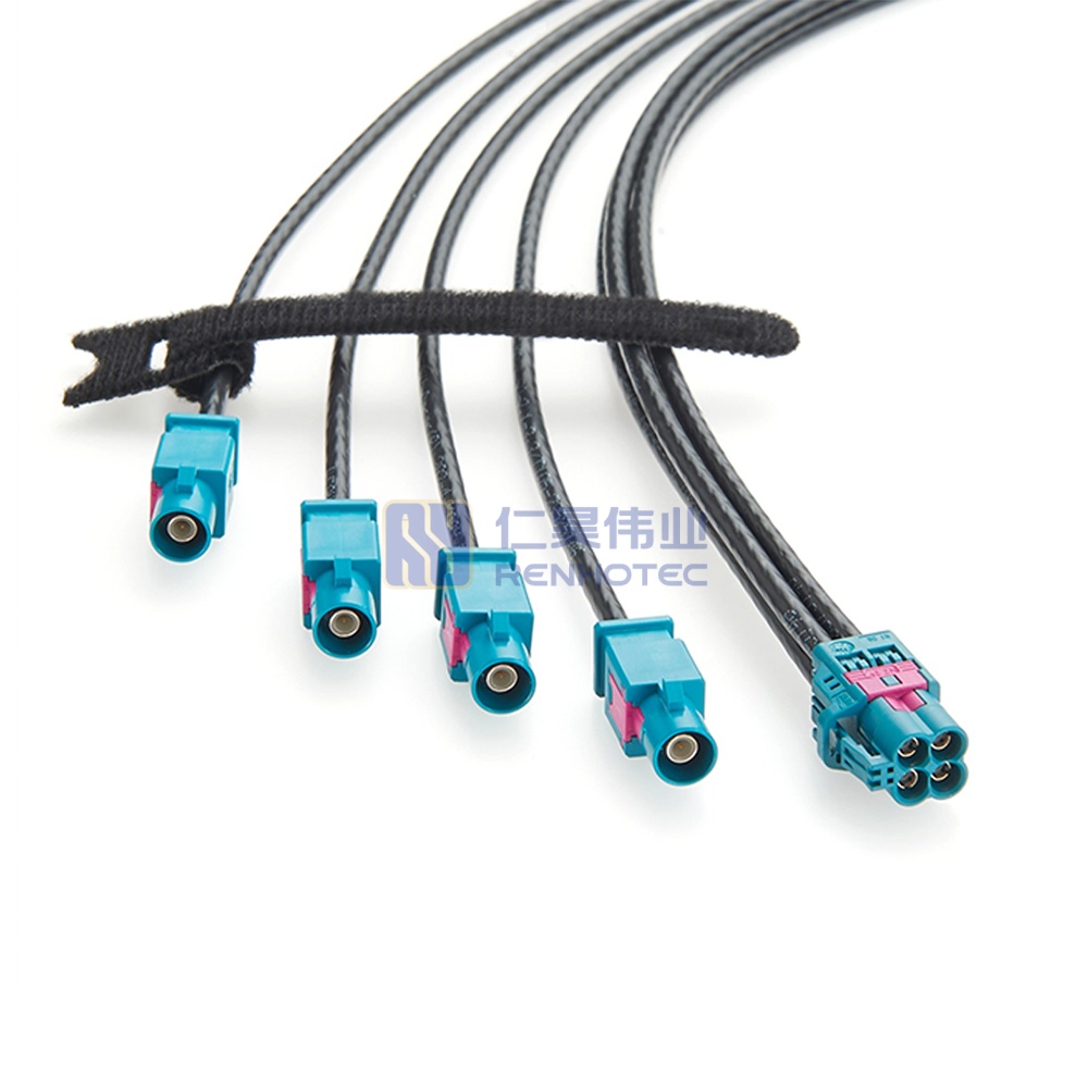 Mini FAKRA Z Jack Quad to 4 x FAKRA Z Plug Cable - RHT-605-20829 - Image 4