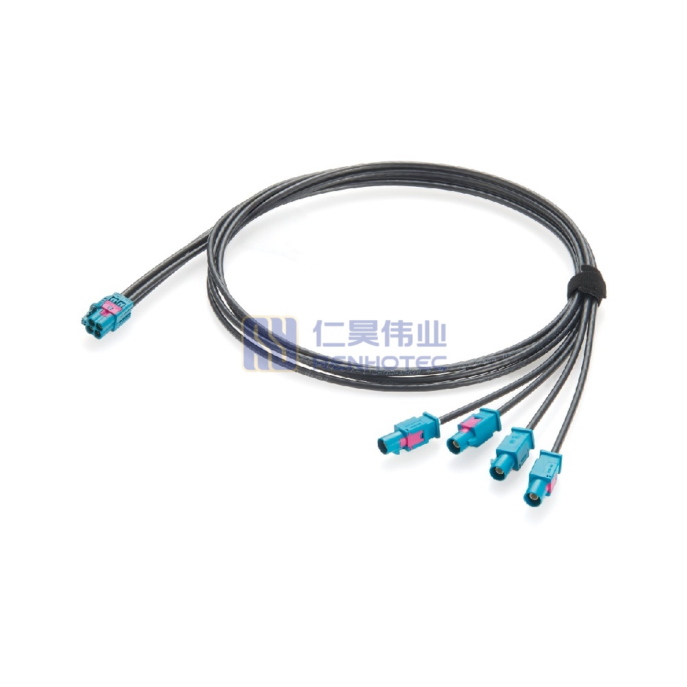 Mini FAKRA Z Jack Quad to 4 x FAKRA Z Plug Cable - RHT-605-20829