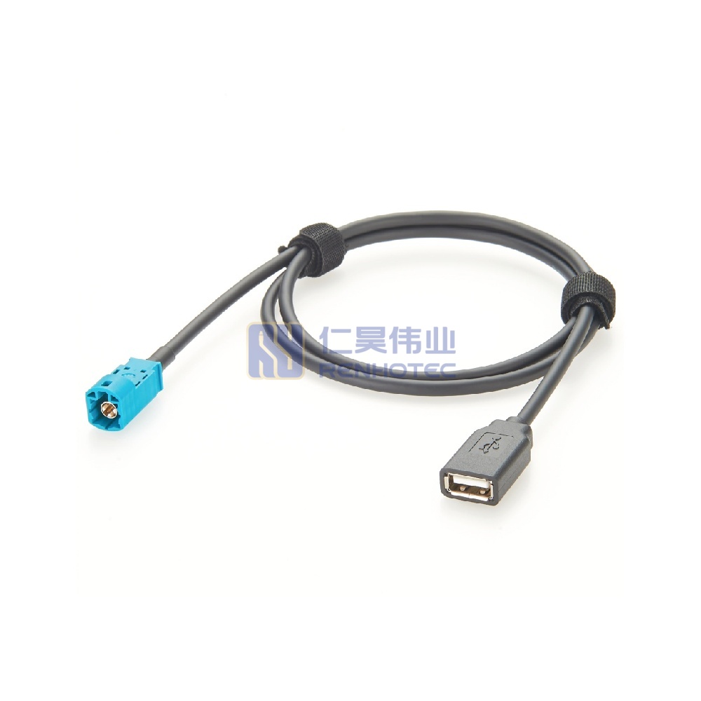 HSD 4P Z Male to USB 2.0 Type-A Female Cable - RHT-605-20839