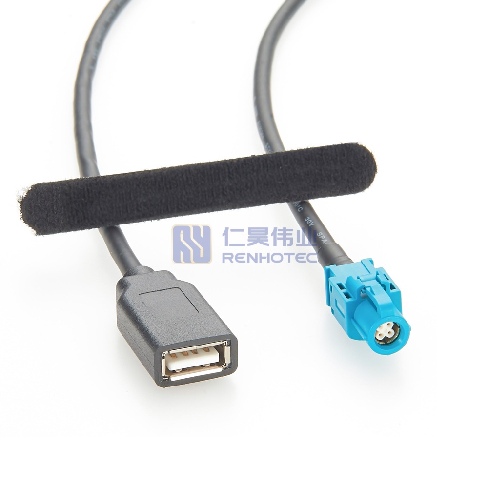 HSD 4P Z Female to USB 2.0 Type-A Female Cable - RHT-605-20842 - Image 2