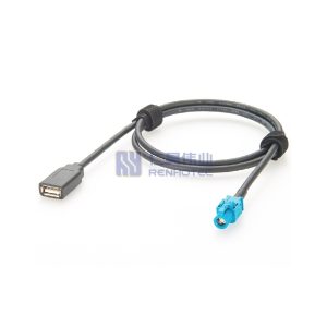 HSD 4P Z Female to USB 2.0 Type-A Female Cable - RHT-605-20842
