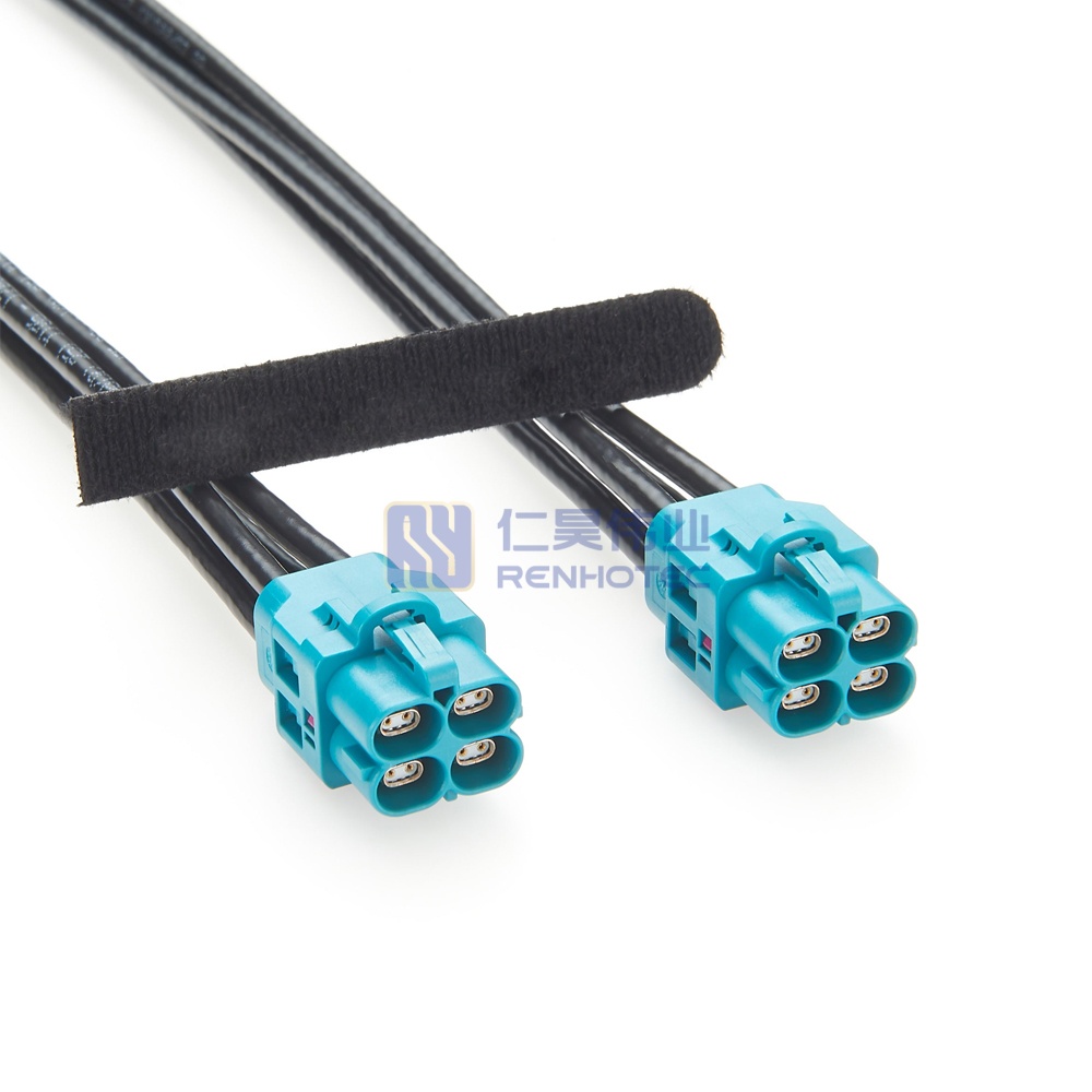 H-MTD Quad Jack to Jack Automotive Ethernet Cable - RHT-605-20856 - Image 2