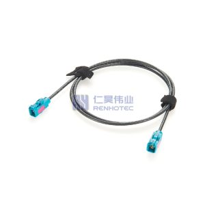 FAKRA Z Female to Female RF Coaxial Cable Assembly with DACAR 302-4 - RHT-605-20860