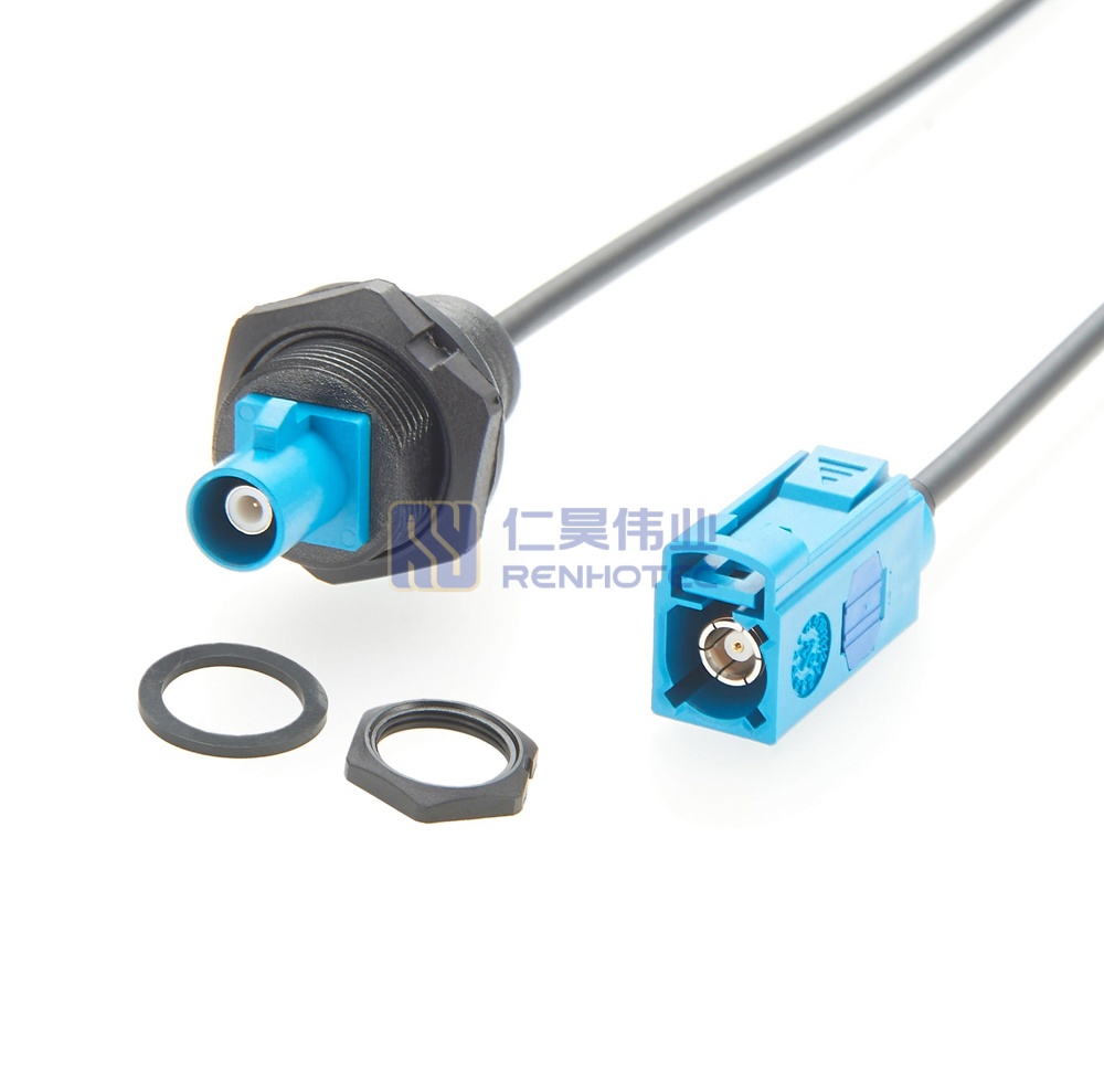FAKRA PCB Mount Extension with Cable RG174 - RHT-605-20861