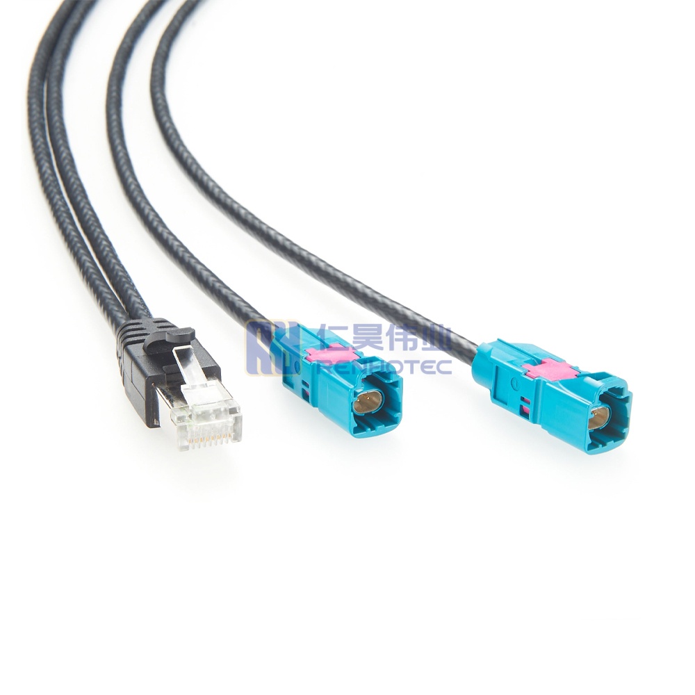 Dual H-MTD to RJ45 10 Gigabit Automotive Ethernet Cable - RHT-605-20864 - Image 2