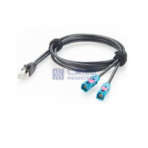 Dual H-MTD to RJ45 10 Gigabit Automotive Ethernet Cable - RHT-605-20864