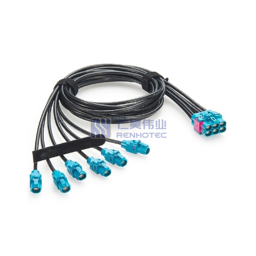 6 in 1 H-MTD Female to Female Automotive Ethernet Cable - RHT-605-20874 - Image 3