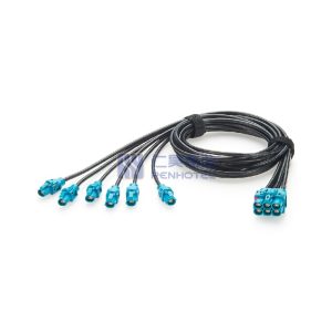 6 in 1 H-MTD Female to Female Automotive Ethernet Cable - RHT-605-20874