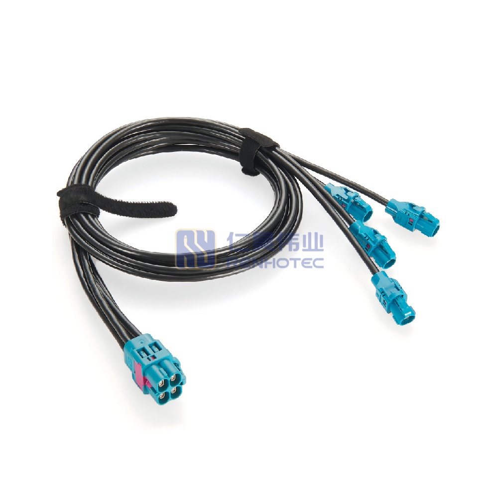 4 in 1 H-MTD Female to Female Gigabit Automotive Ethernet Cable - RHT-605-20877 - Image 2