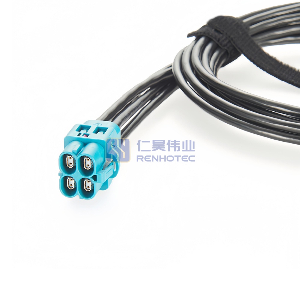 4 in 1 H-MTD Female to Female Gigabit Automotive Ethernet Cable - RHT-605-20877 - Image 3