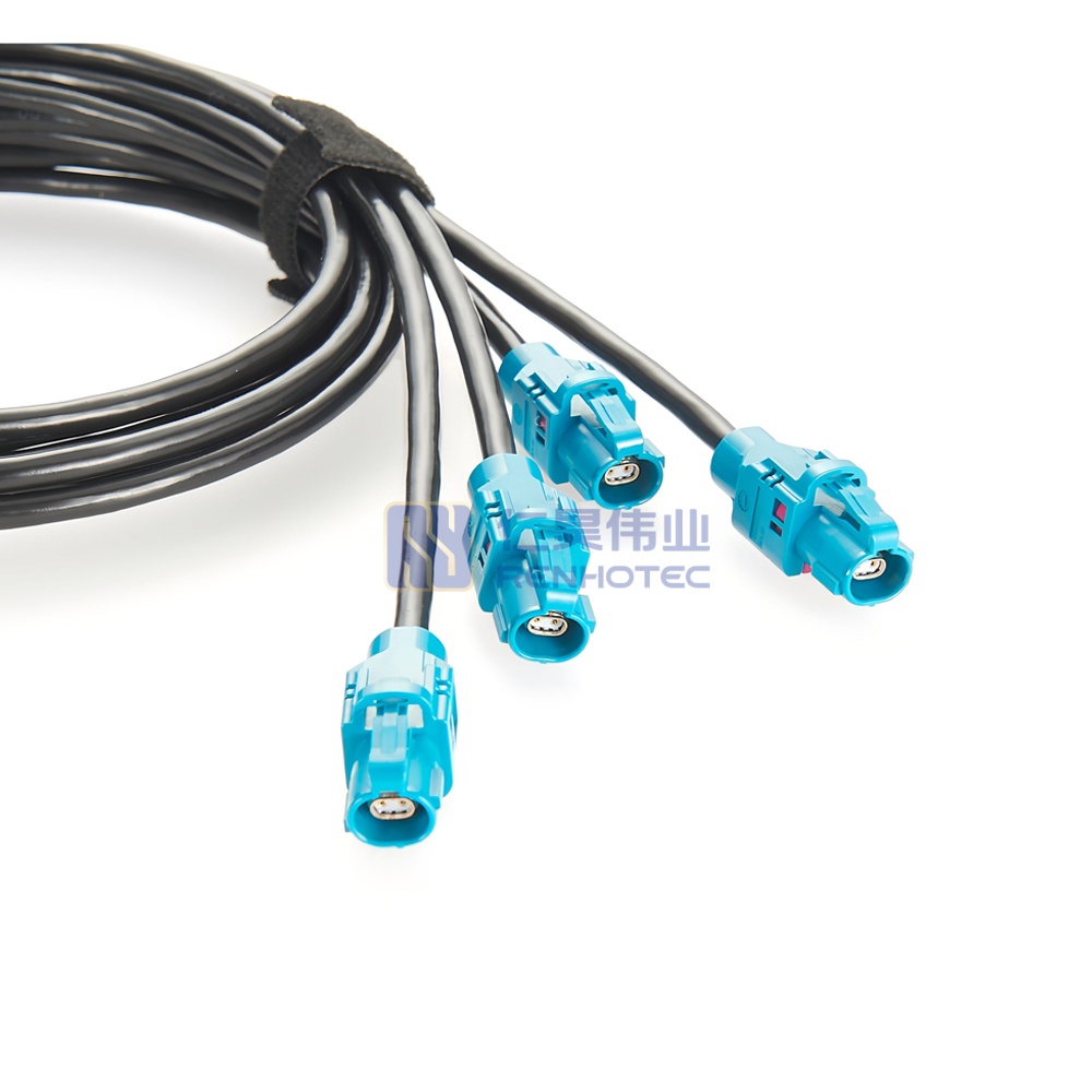 4 in 1 H-MTD Female to Female Gigabit Automotive Ethernet Cable - RHT-605-20877 - Image 4
