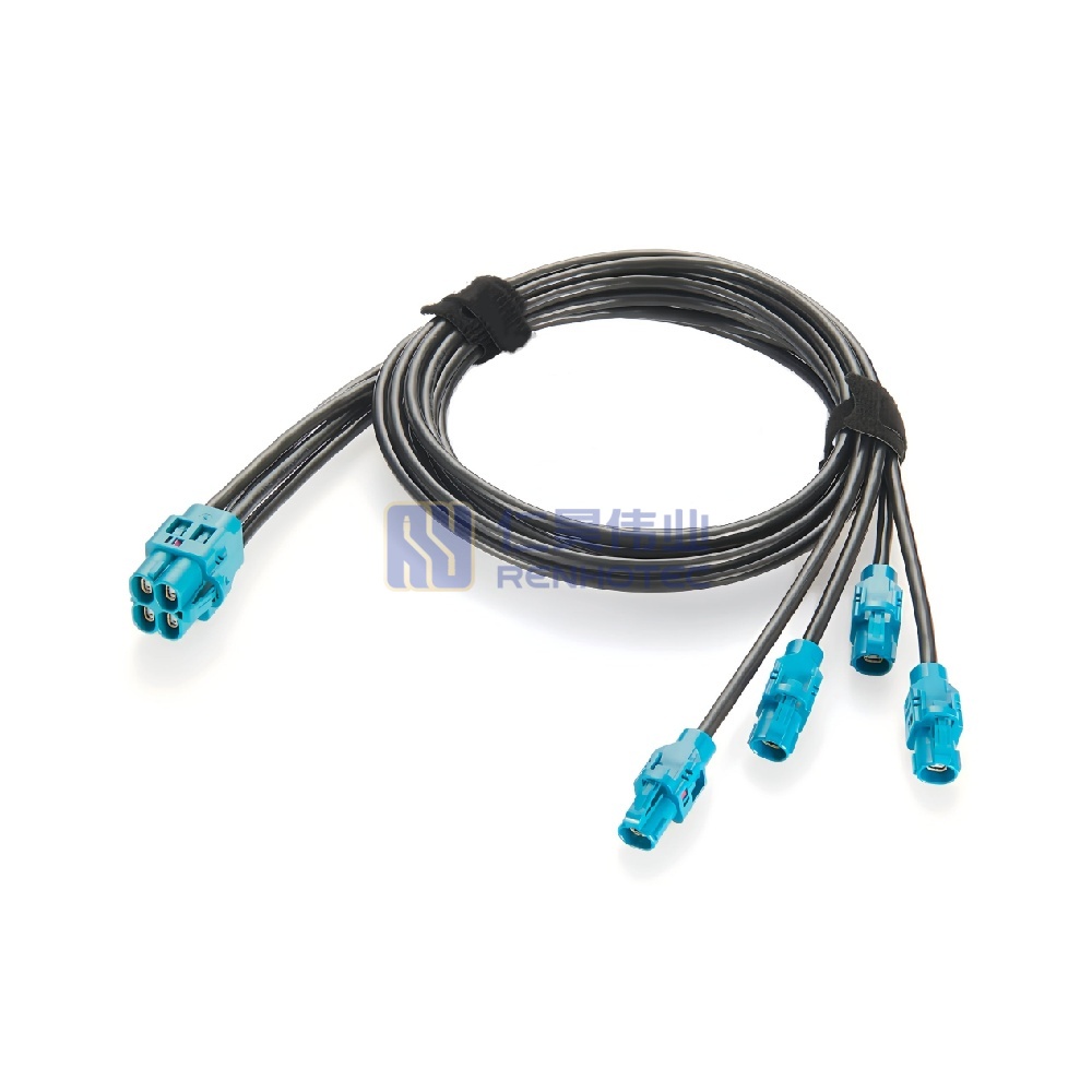 4 in 1 H-MTD Female to Female Gigabit Automotive Ethernet Cable - RHT-605-20877