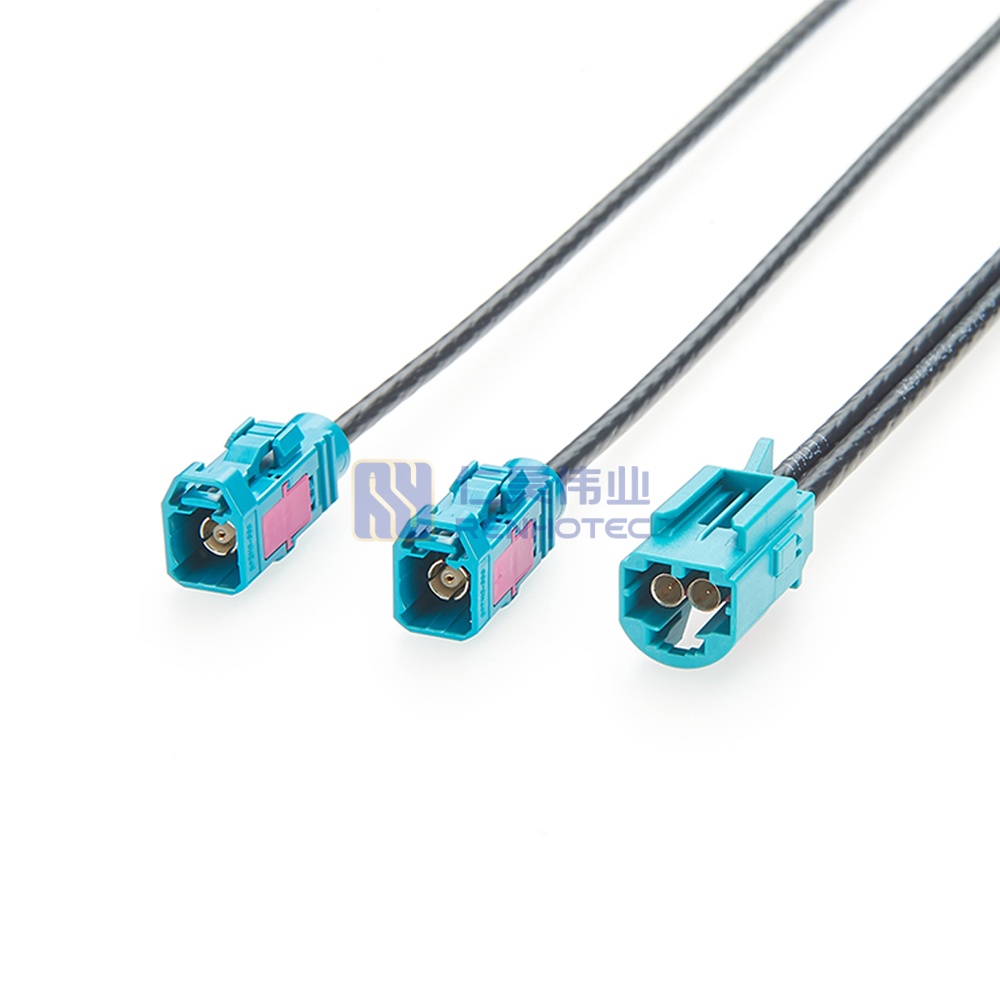 Mini FAKRA Dual Cavity Male to 2 FAKRA Female with Cable DACAR 302-4 - RHT-605-20879 - Image 4