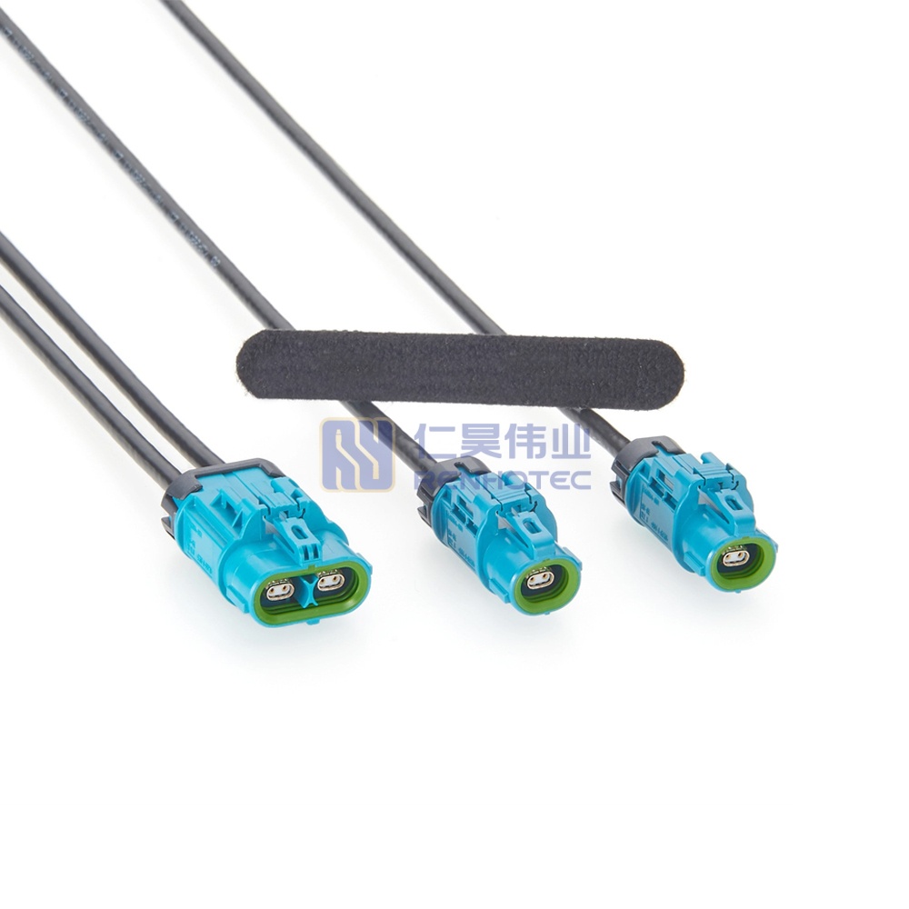 Waterproof Dual H-MTD Female to Female Automotive Ethernet Cable - RHT-605-20880 - Image 2