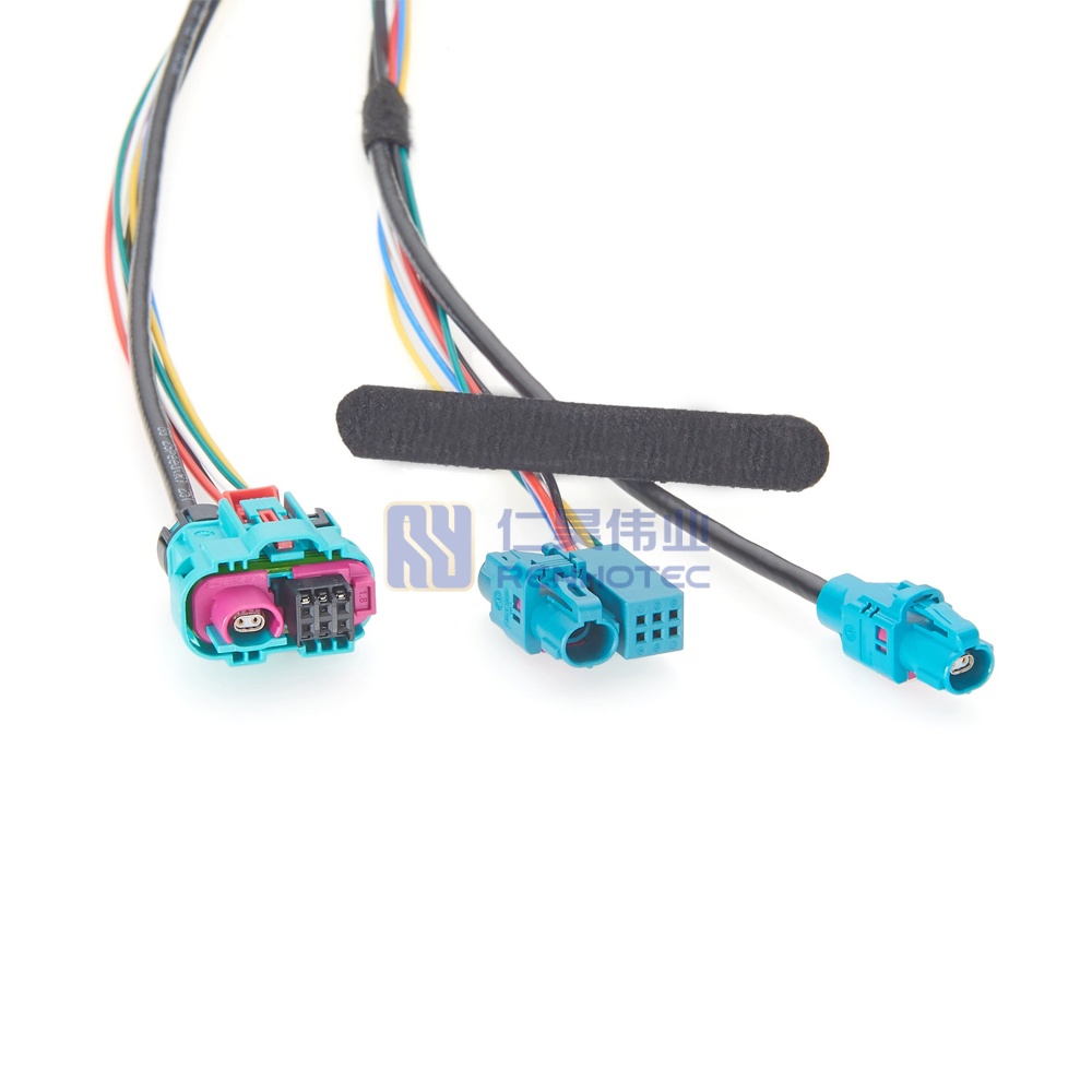 IP67 Waterproof H-MTD+6P Female to Female Automotive Ethernet Cable - RHT-605-20883 - Image 2