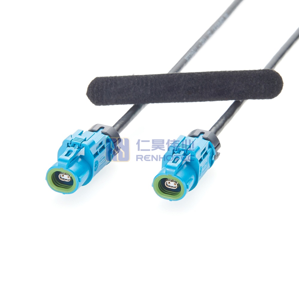 Waterproof H-MTD Female to Female Automotive Ethernet Cable - RHT-605-20898