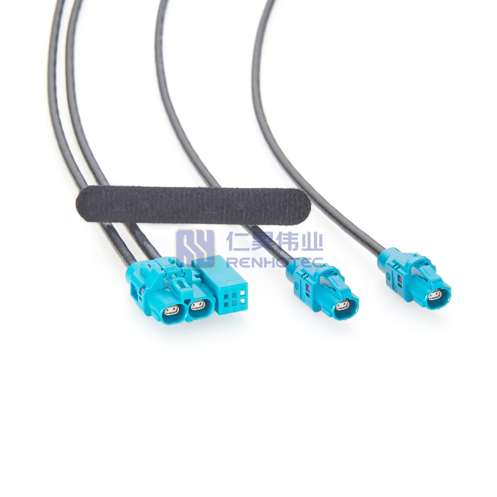 Dual Port H-MTD Female to Female Automotive Ethernet Cable - RHT-605-20902 - Image 2