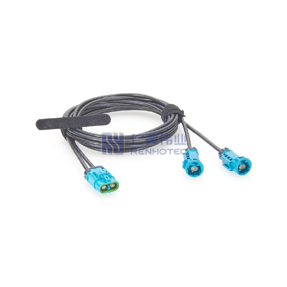 IP67 Waterproof 2 in 1 H-MTD Female to Male Automotive Ethernet Extension Cable - RHT-605-20904 - Image 2