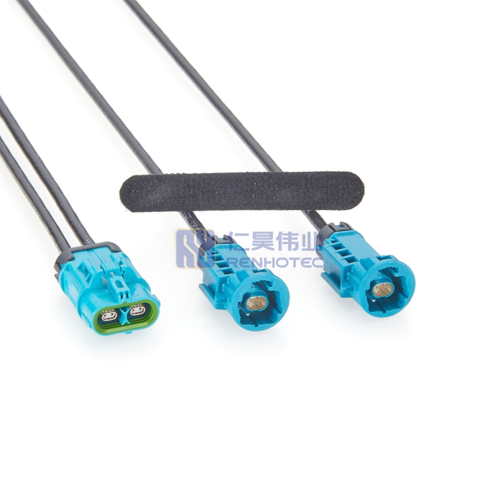 IP67 Waterproof 2 in 1 H-MTD Female to Male Automotive Ethernet Extension Cable - RHT-605-20904 - Image 3