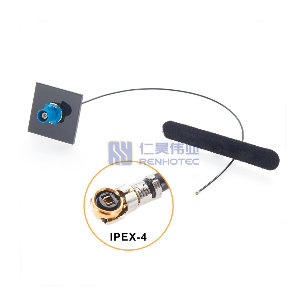 PCB Mount FAKRA Z to IPEX4 Coaxial Cable - RHT-605-20909 - Image 2