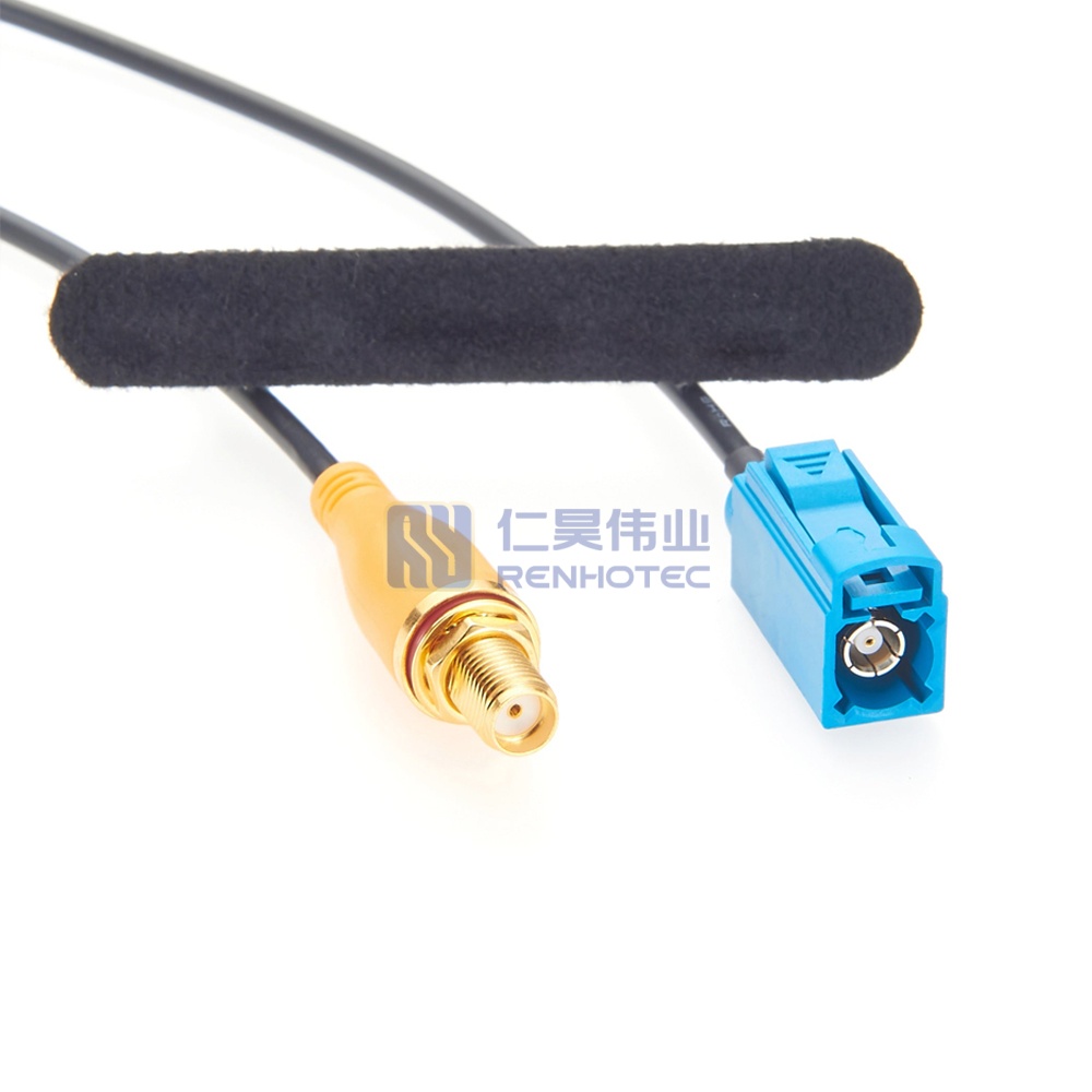 Fakra Female to SMA Bulkhead Mount with Cable RG174 - RHT-605-20912 - Image 3