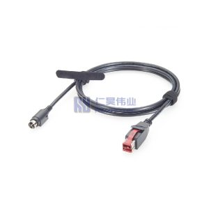 24V Powered USB to Hosiden 3 Pin Cable - RHT-605-20918