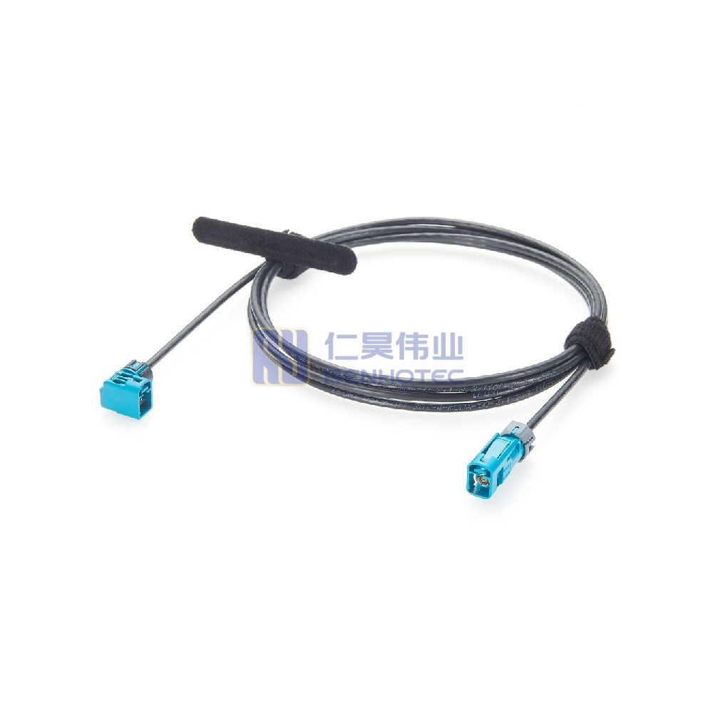 Left Angle Waterproof Fakra Female to Female RF Cable with DACAR 462 - RHT-605-20935 - Image 3