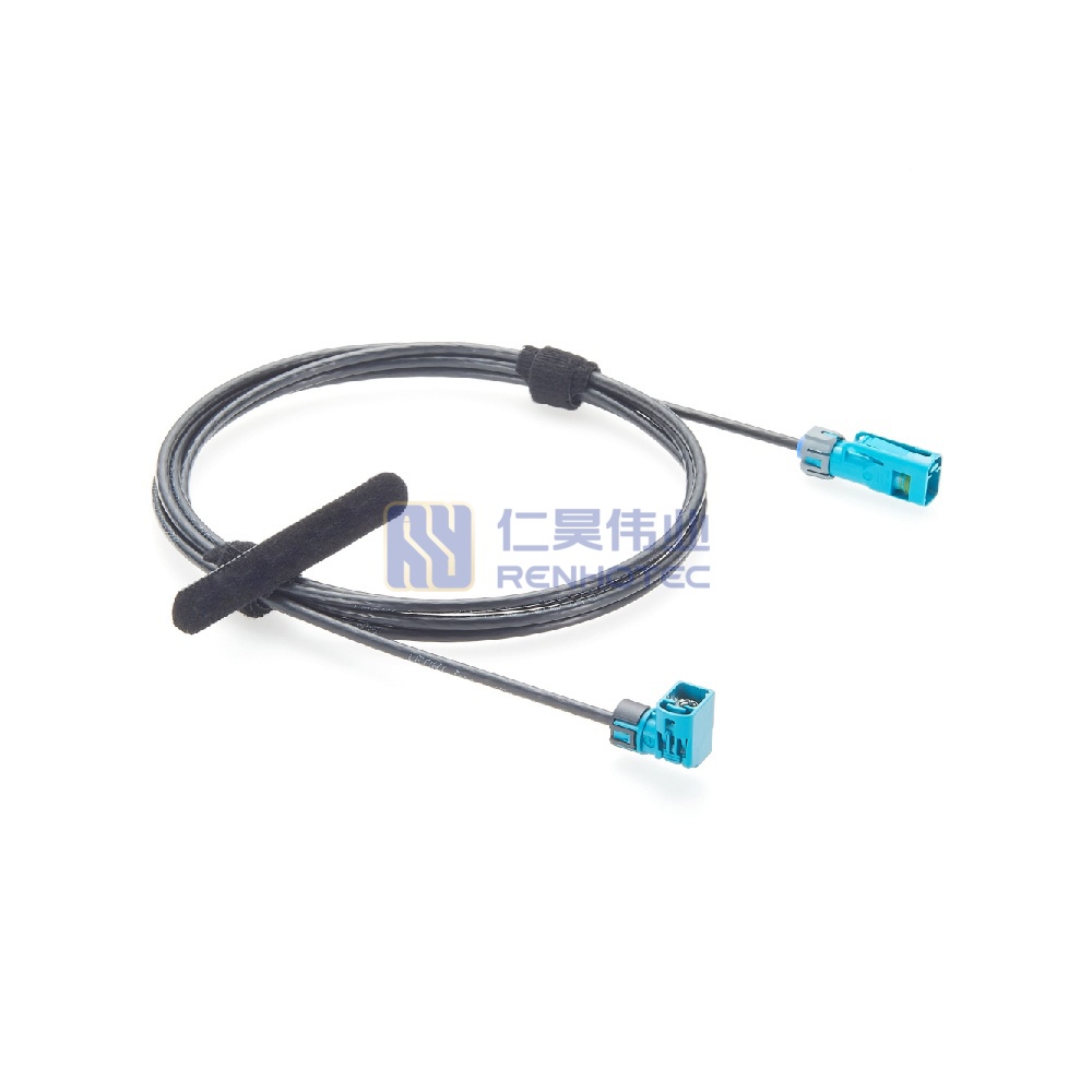 Left Angle Waterproof Fakra Female to Female RF Cable with DACAR 462 - RHT-605-20935 - Image 4