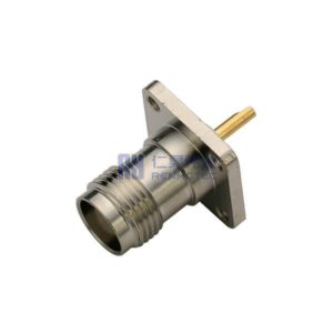 TNC Connector Straight 4 Hole Flange Female Solder Type for Panel Mount - RHT-615-0227