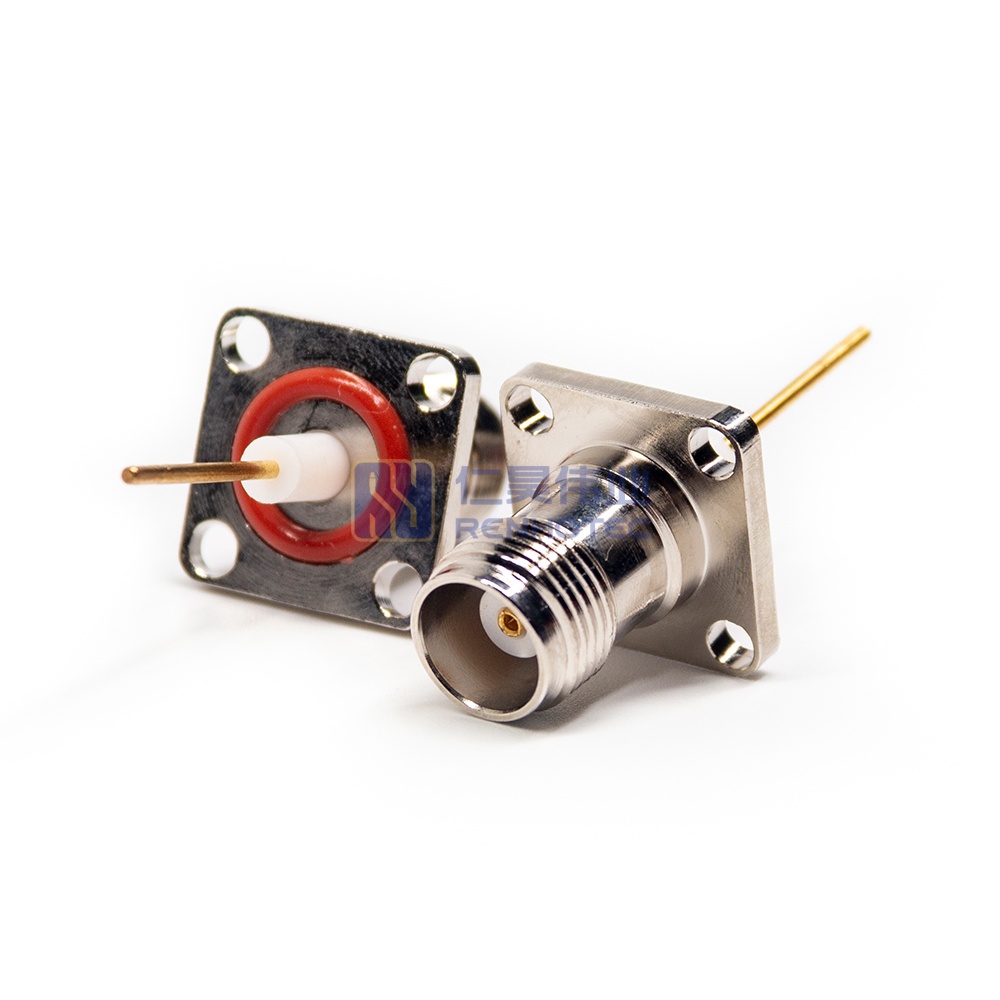 TNC Connector Extended Waterproof Straight Jack 4 Hole Flange - RHT-615-0230