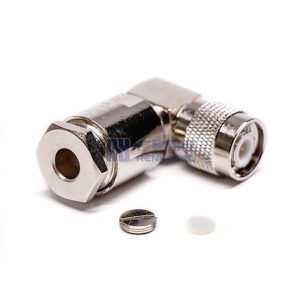 Right Angle TNC Connector Clamp Type Coaxial Plug for Cable RG8 - RHT-615-0235