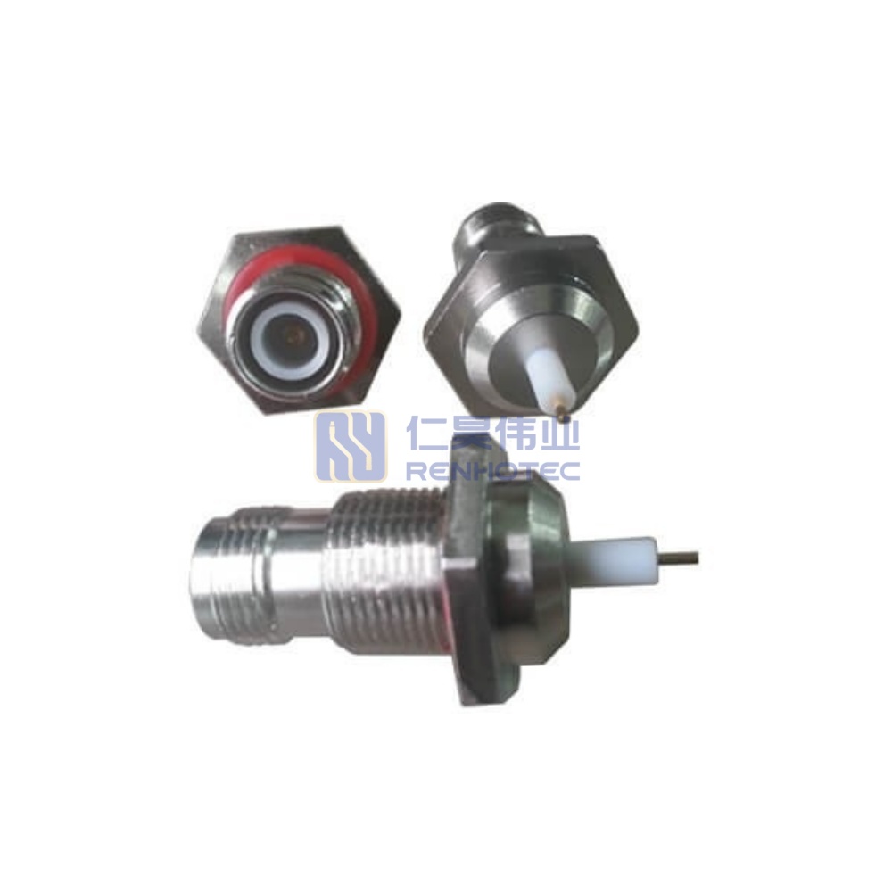 Reverse Polarity TNC Connector Jack Male Pin Straight Bulkhead for Panel Mount - RHT-615-0239